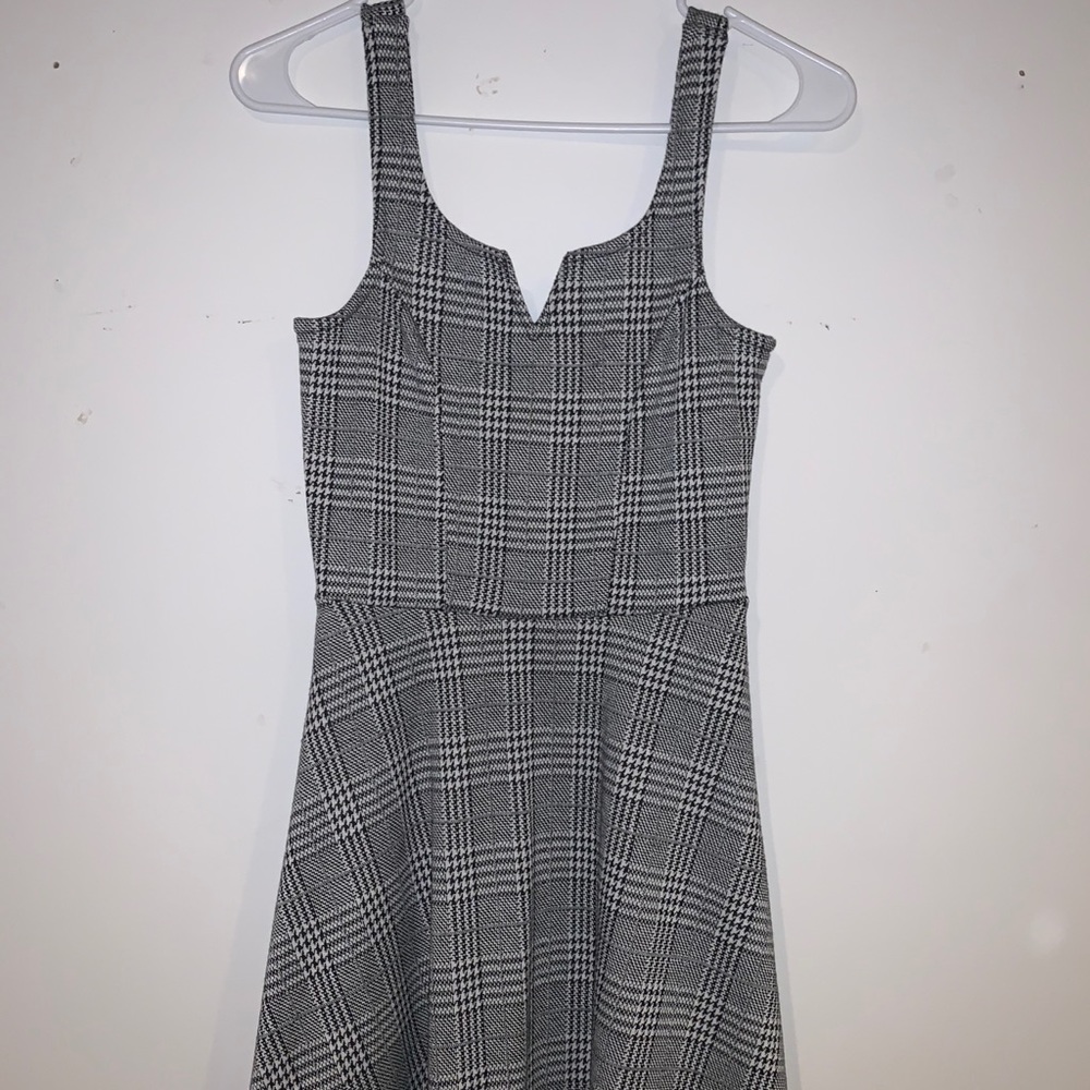 Aéropostal Plaid Chevron Skater Dress XS